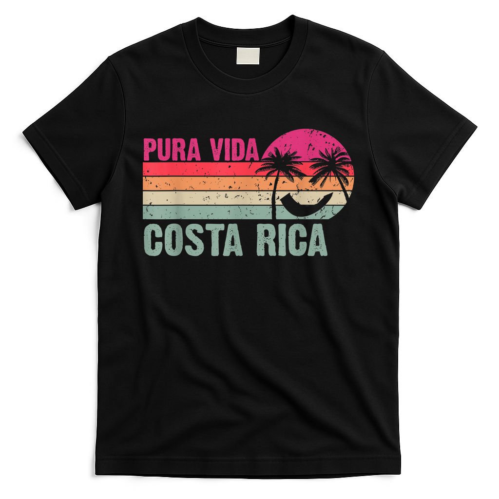 Pura Vida Costa Rica Funny Summer Family Vacation Vintage T-Shirt