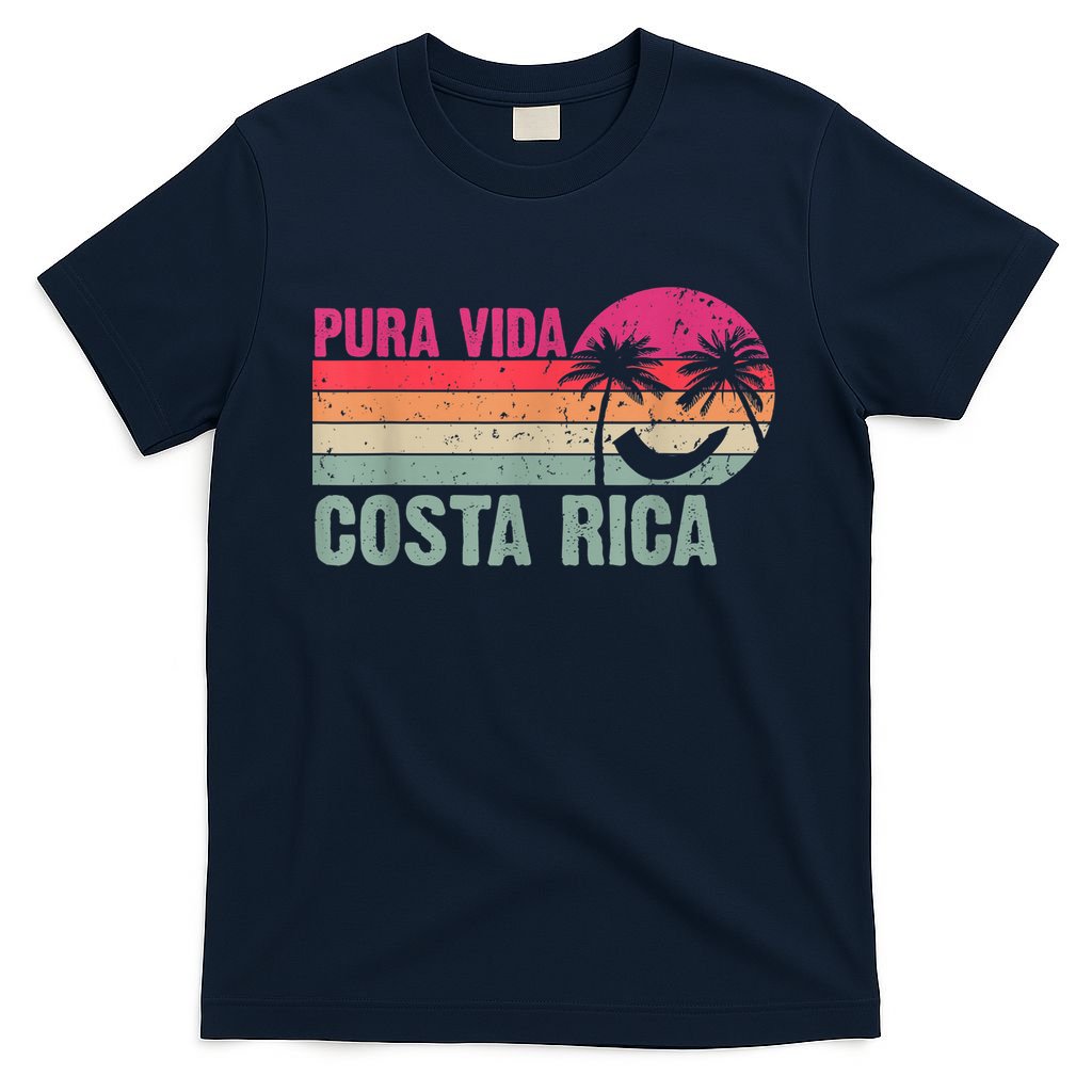 Pura Vida Costa Rica Funny Summer Family Vacation Vintage T-Shirt