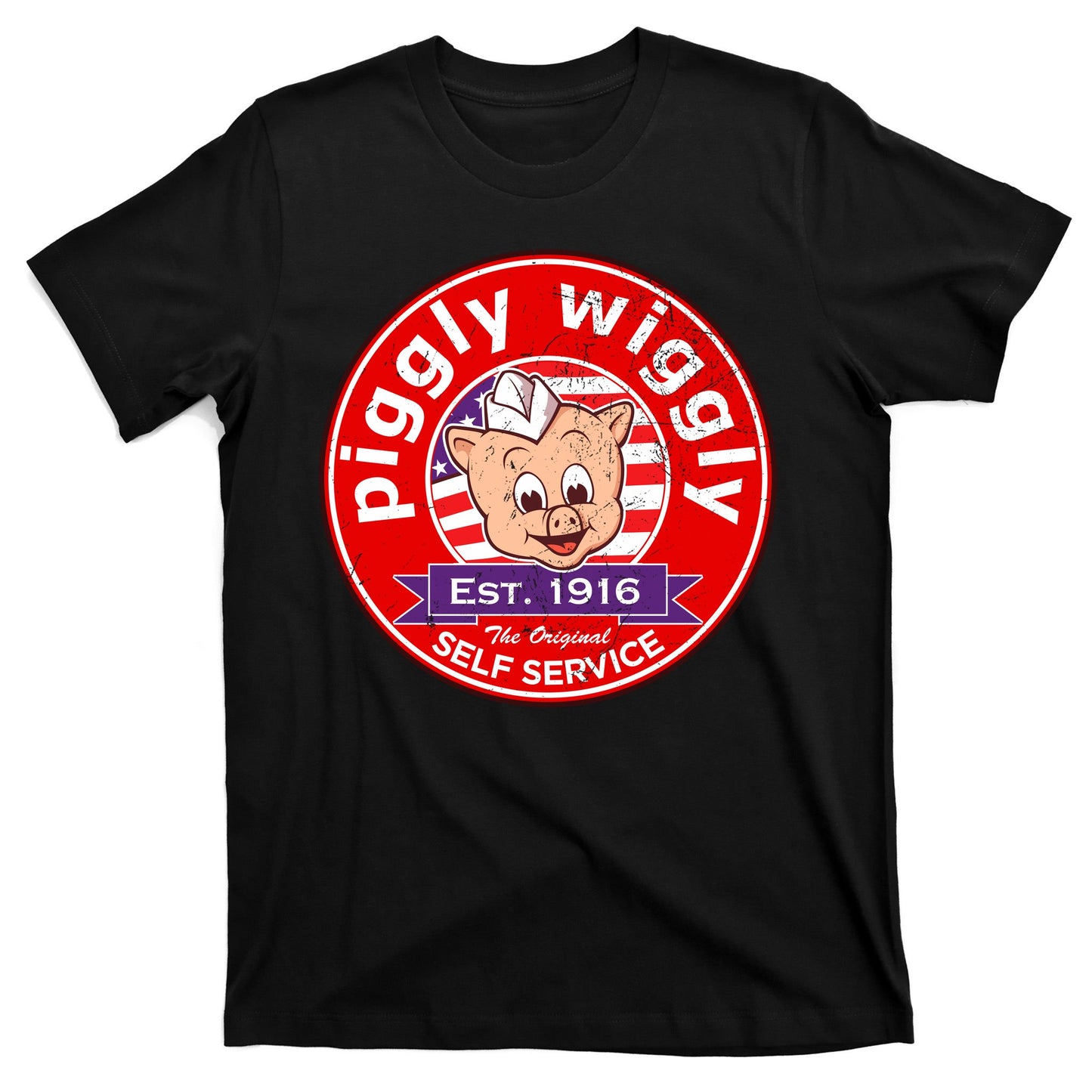 Piggly Wiggly Est 1916 Self Service Retro T-Shirt