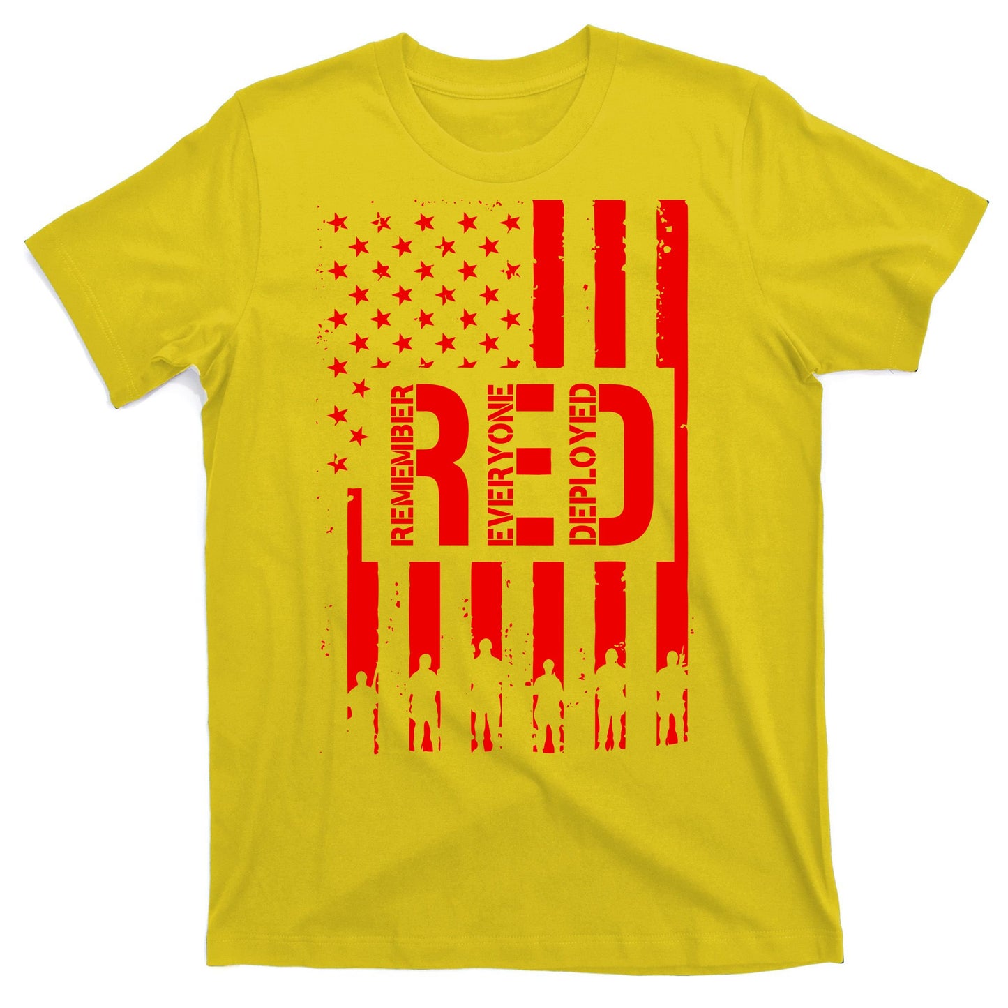 R.E.D Remember Everyone Deployed Red Friday Flag T-Shirt