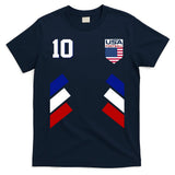 Retro 10 American Football USA Soccer Flag T-Shirt