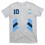 Retro 10 Argentina Jersey Argentinian Soccer Flag T-Shirt