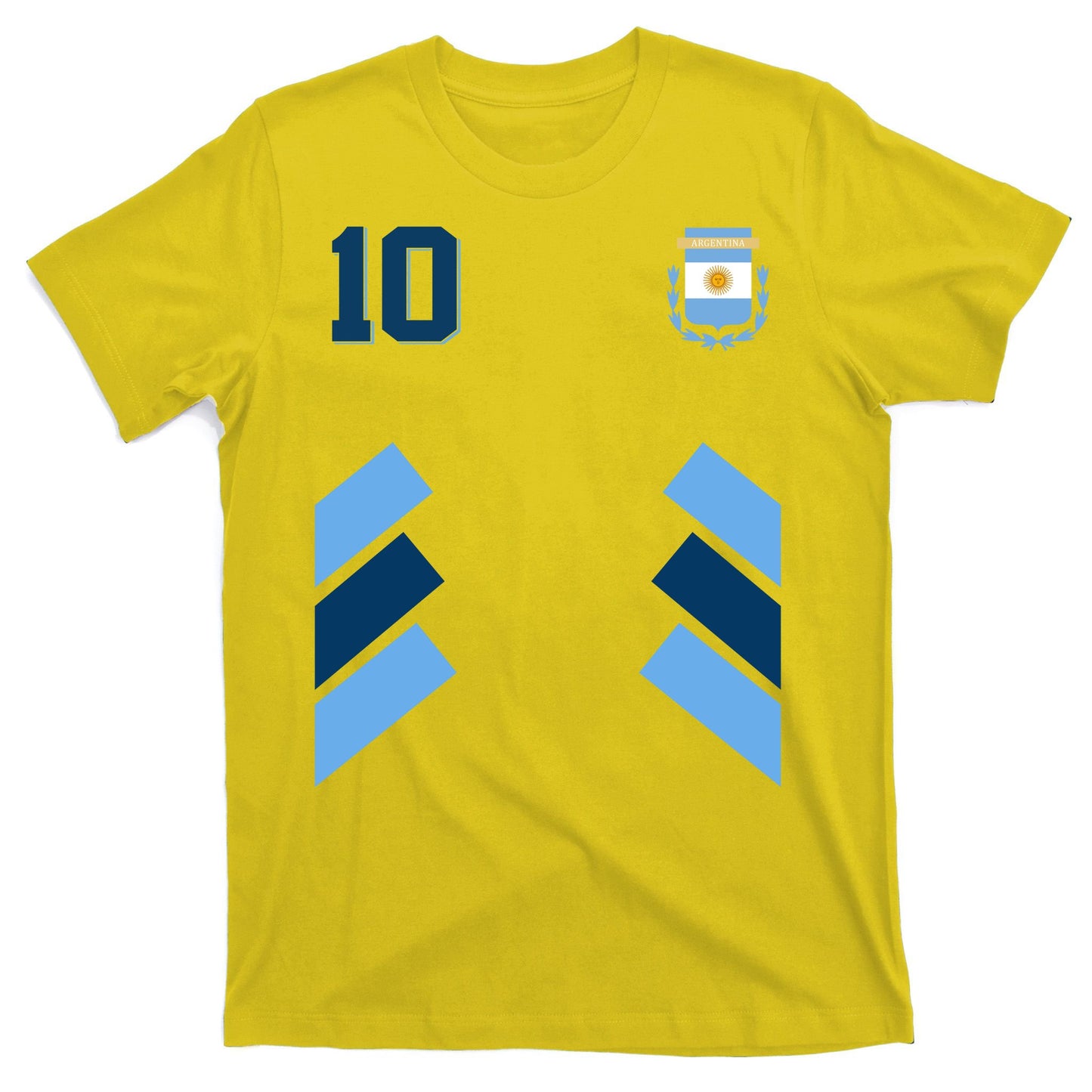 Retro 10 Argentina Jersey Argentinian Soccer Flag T-Shirt
