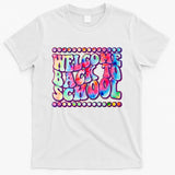 Retro 1960s Tie Dye Welcome Back To School T-Shirt