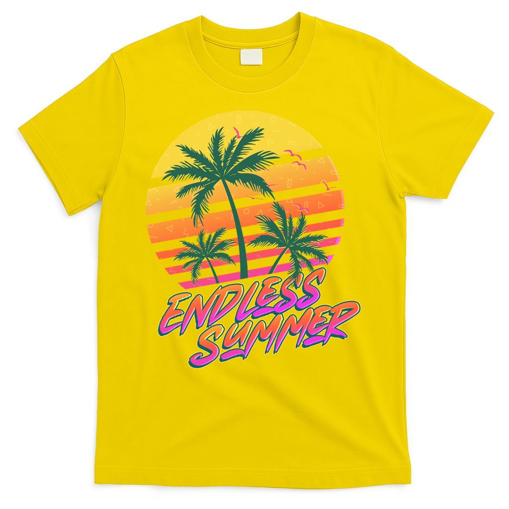 Retro 80s Eighties Tropical Endless Summer T-Shirt
