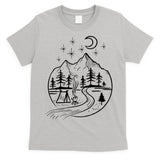 Retro Adventure Circle Camp For Kids Summer Camp Tent T-Shirt
