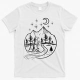Retro Adventure Circle Camp For Kids Summer Camp Tent T-Shirt