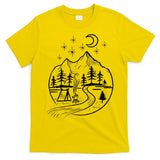 Retro Adventure Circle Camp For Kids Summer Camp Tent T-Shirt