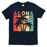 Retro Aloha Hawaii Tropical Summer Palm Tree Hawaiian T-Shirt