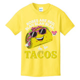 Roses Are Red Blah Tacos Valentine Day Food Lover Kids T-Shirt
