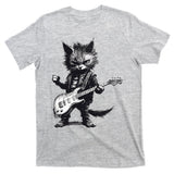 Rock And Roll Cat Guitar T-Shirt