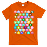 Rainbow Bangla Alphabets Letters Learning Bengali T-Shirt