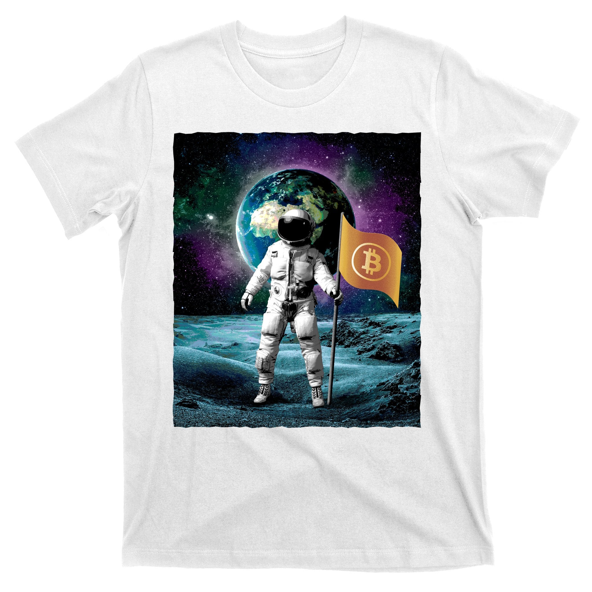 Retro Bitcoin Astronaut T-Shirt
