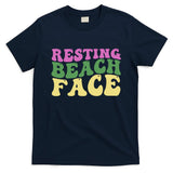 Resting Beach Face Funny Summer Vacation T-Shirt