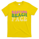 Resting Beach Face Funny Summer Vacation T-Shirt