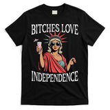 Retro Bitches Love Independence Funny T-Shirt