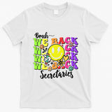 Retro Bruh We Back Secretary School Secretary Back To School T-Shirt