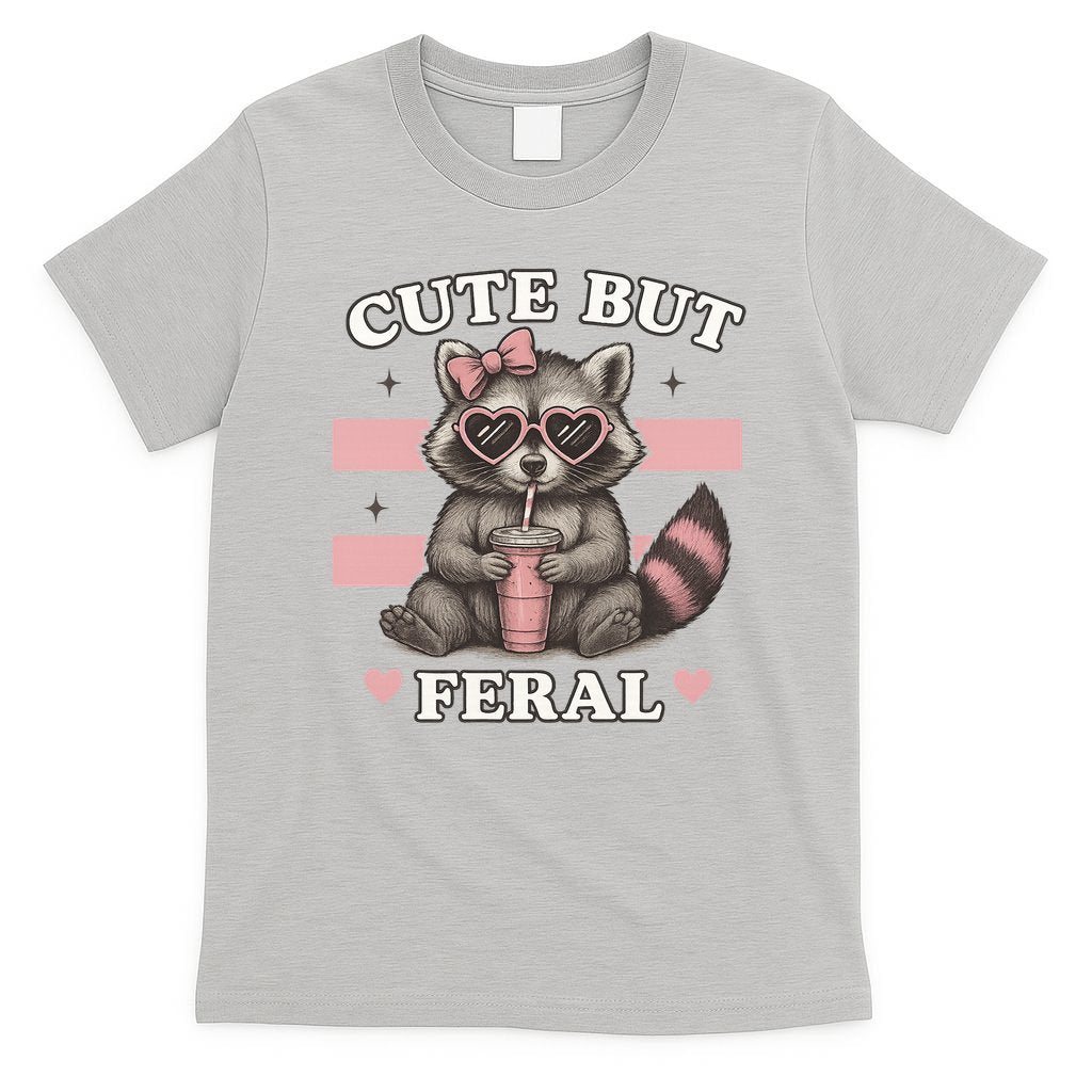 Raccoon Cute But Feral Funny Animal T-Shirt
