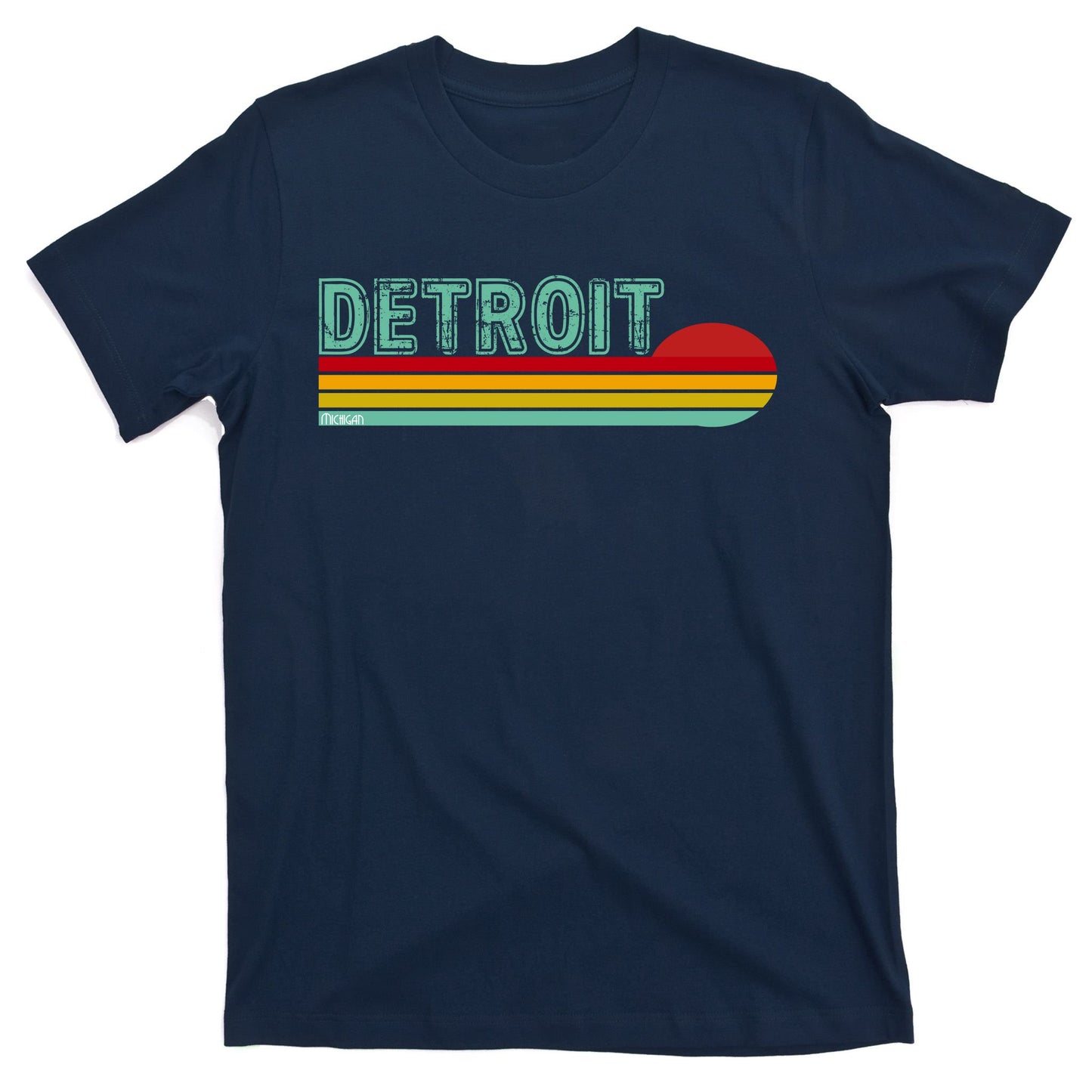 Retro Detroit Sunset Logo T-Shirt