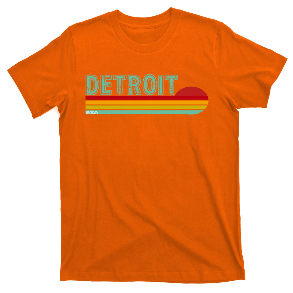Retro Detroit Sunset Logo T-Shirt