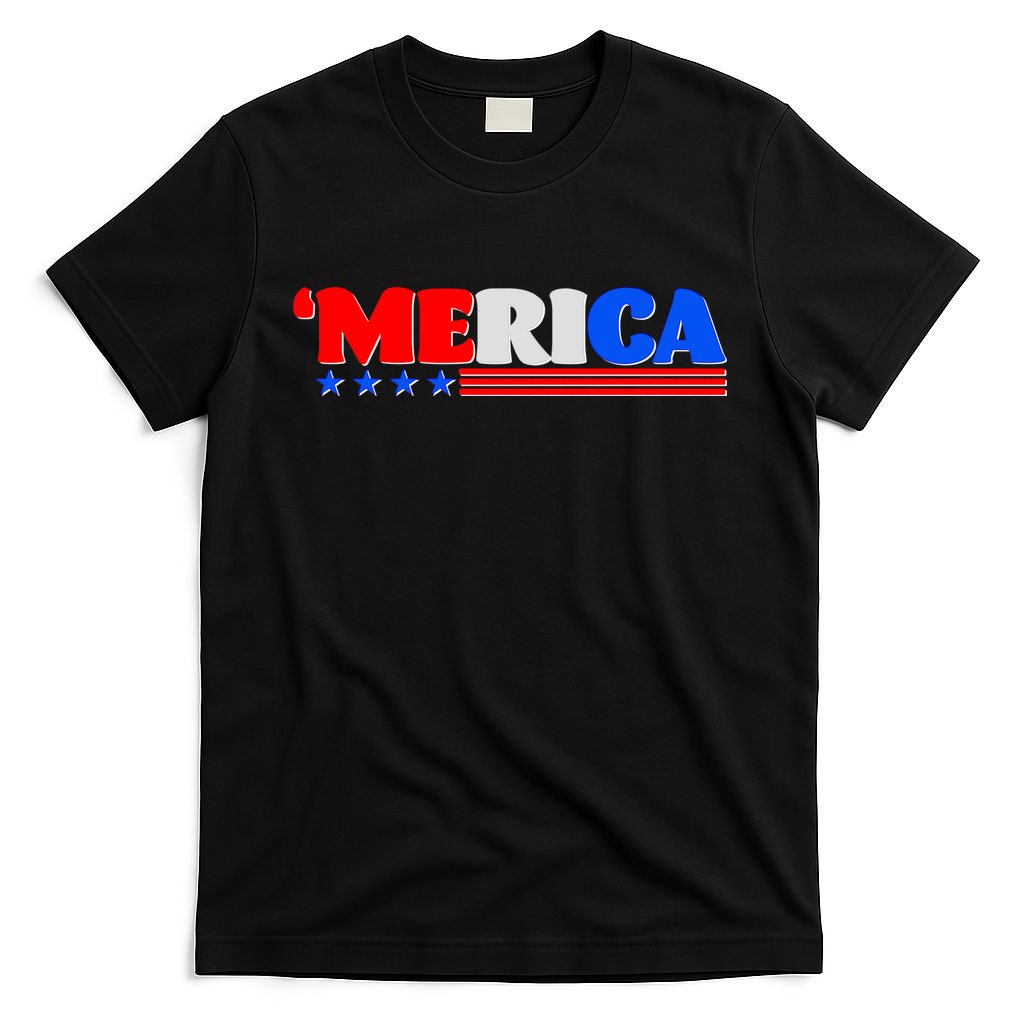 Red White & Blue 'Merica 4th Of July T-Shirt