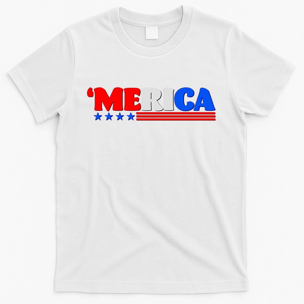 Red White & Blue 'Merica 4th Of July T-Shirt