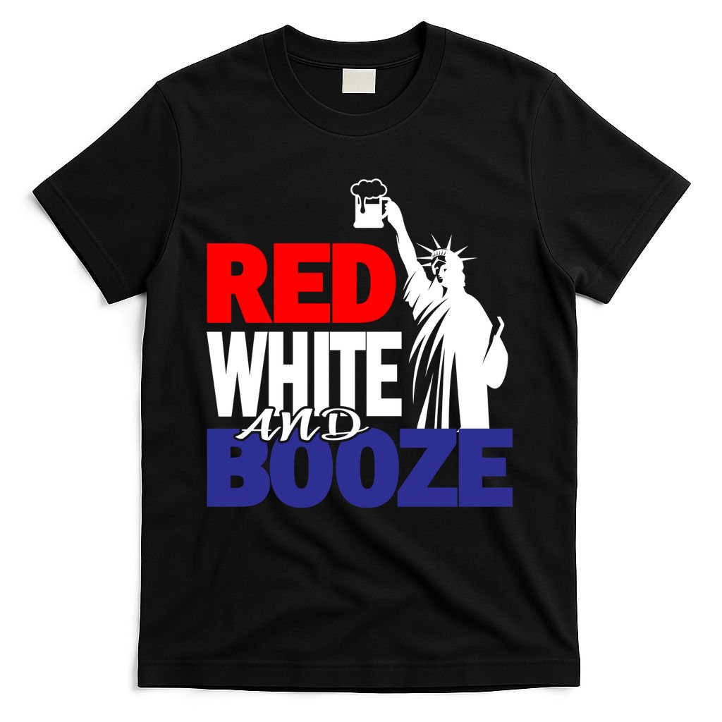 Red White and Booze USA Beer T-Shirt