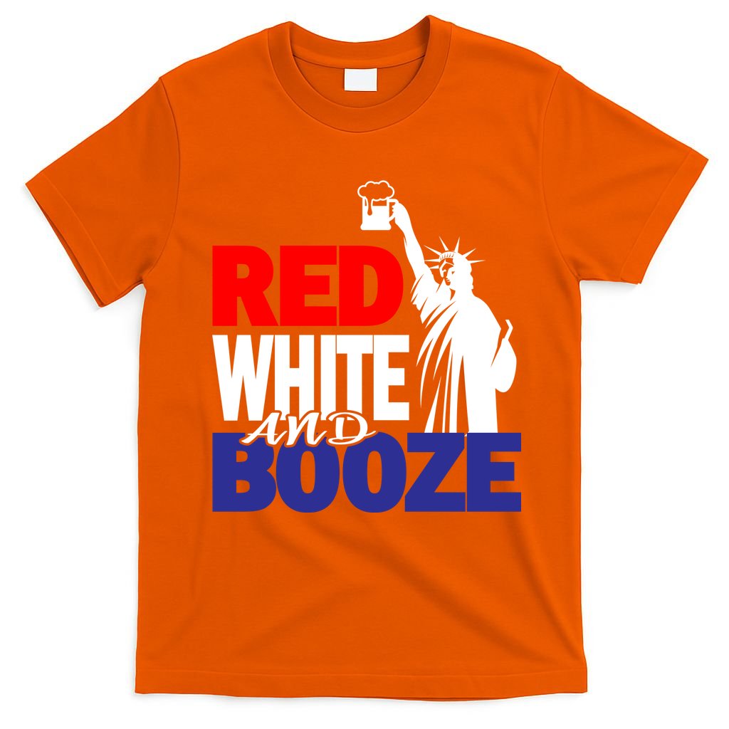 Red White and Booze USA Beer T-Shirt