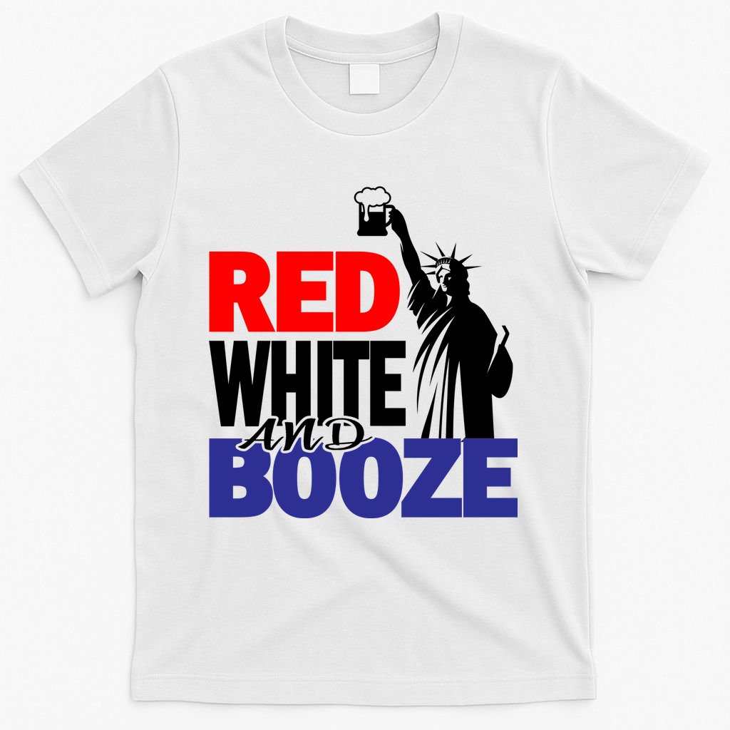 Red White and Booze USA Beer T-Shirt