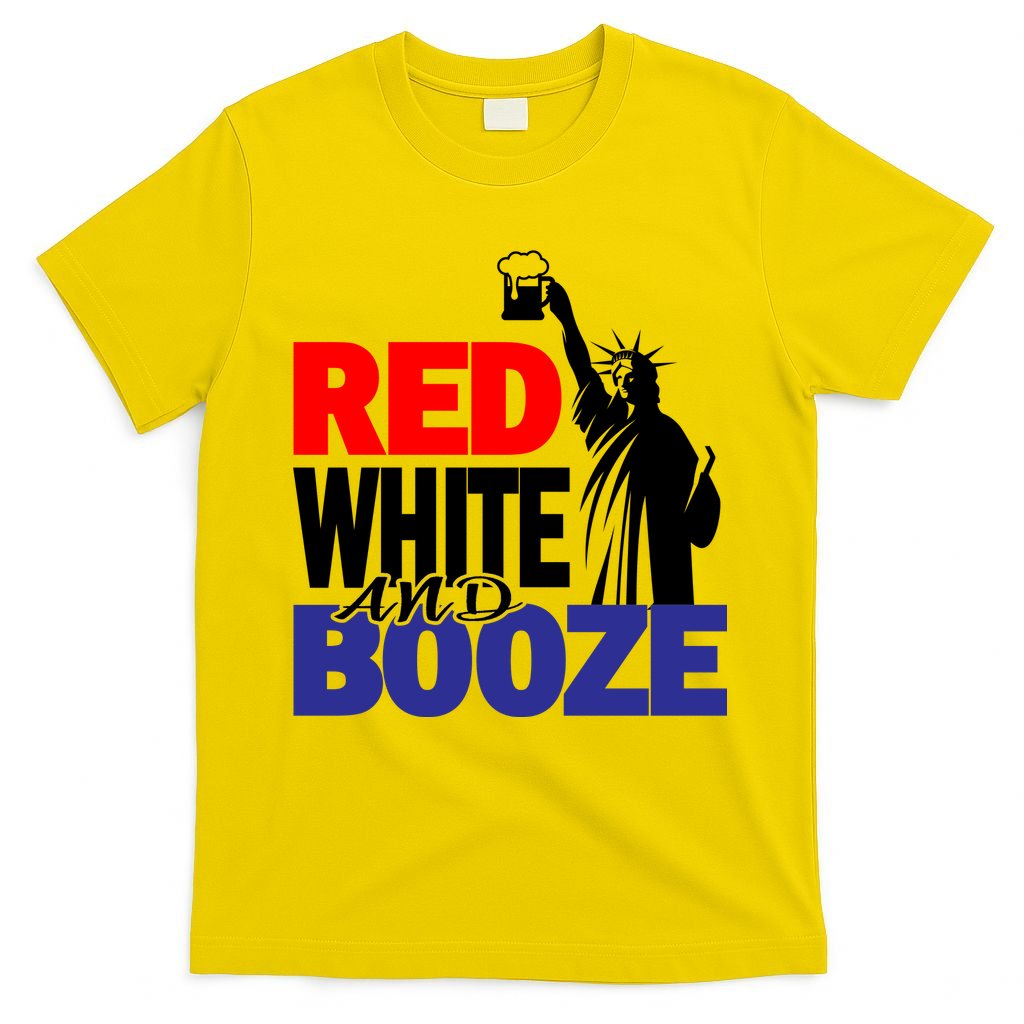 Red White and Booze USA Beer T-Shirt