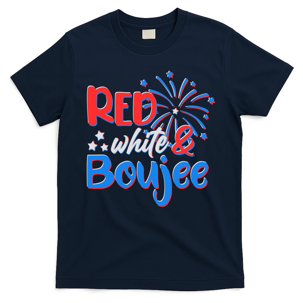 Red White And Boujee 4th of July Fireworks T-Shirt