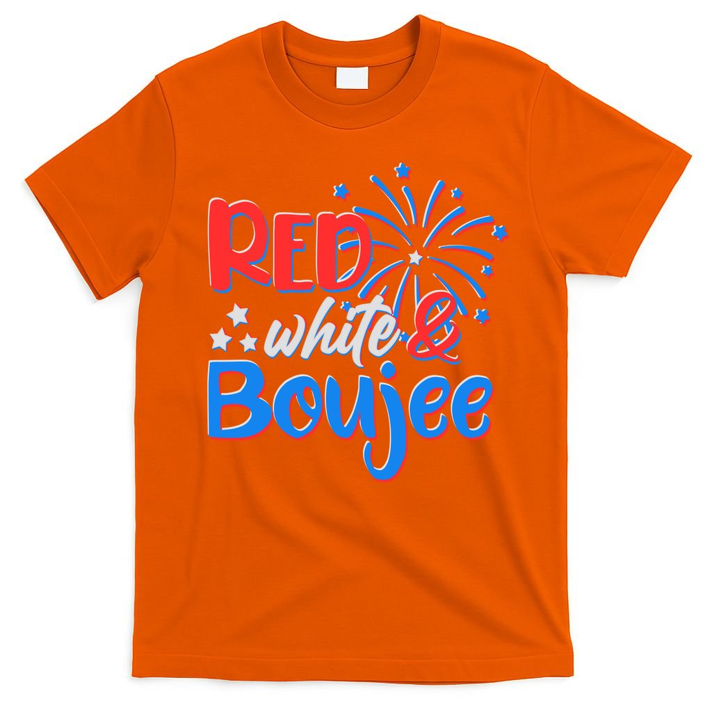 Red White And Boujee 4th of July Fireworks T-Shirt