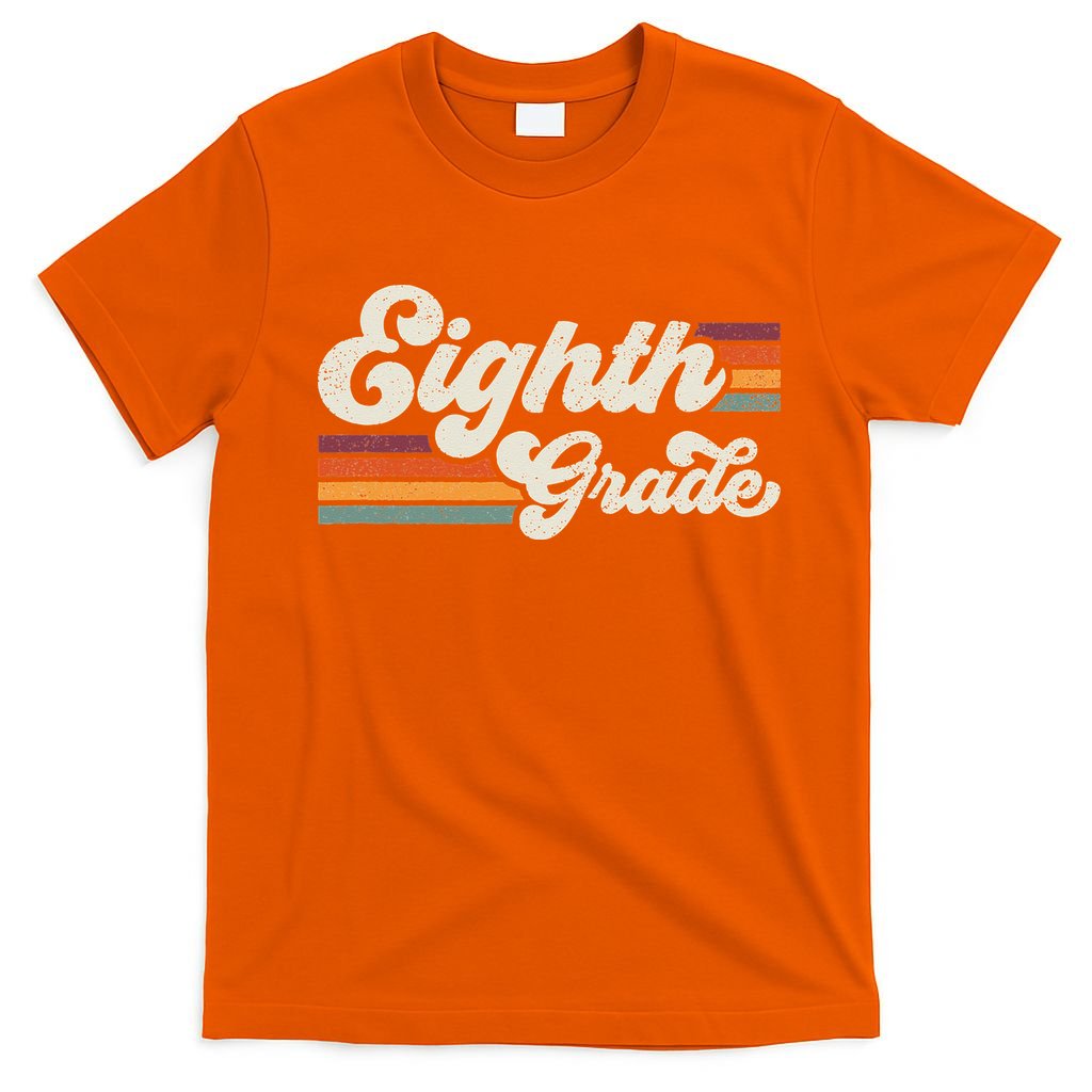 Retro Eighth Grade Teacher Back To School T-Shirt