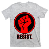 Resist Fist Circle Crest Resistance Anti Trump T-Shirt