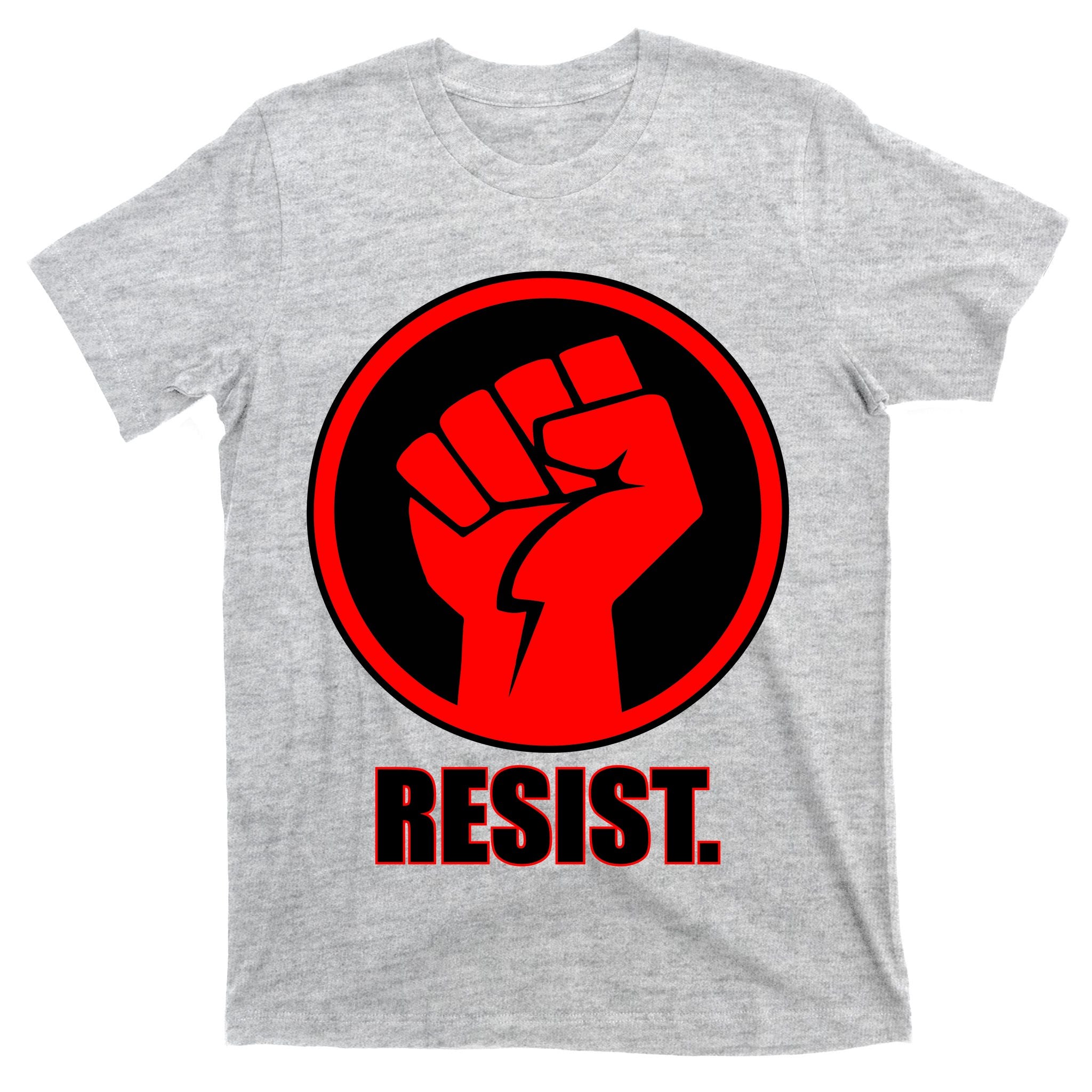 Resist Fist Circle Crest Resistance Anti Trump T-Shirt