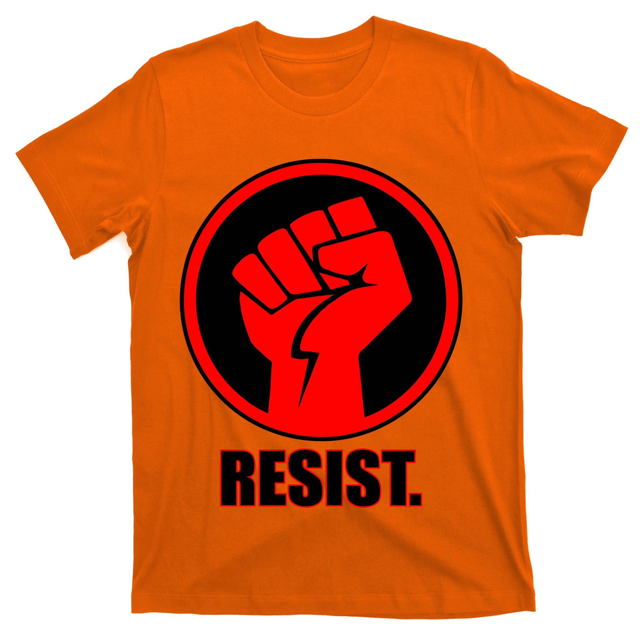 Resist Fist Circle Crest Resistance Anti Trump T-Shirt