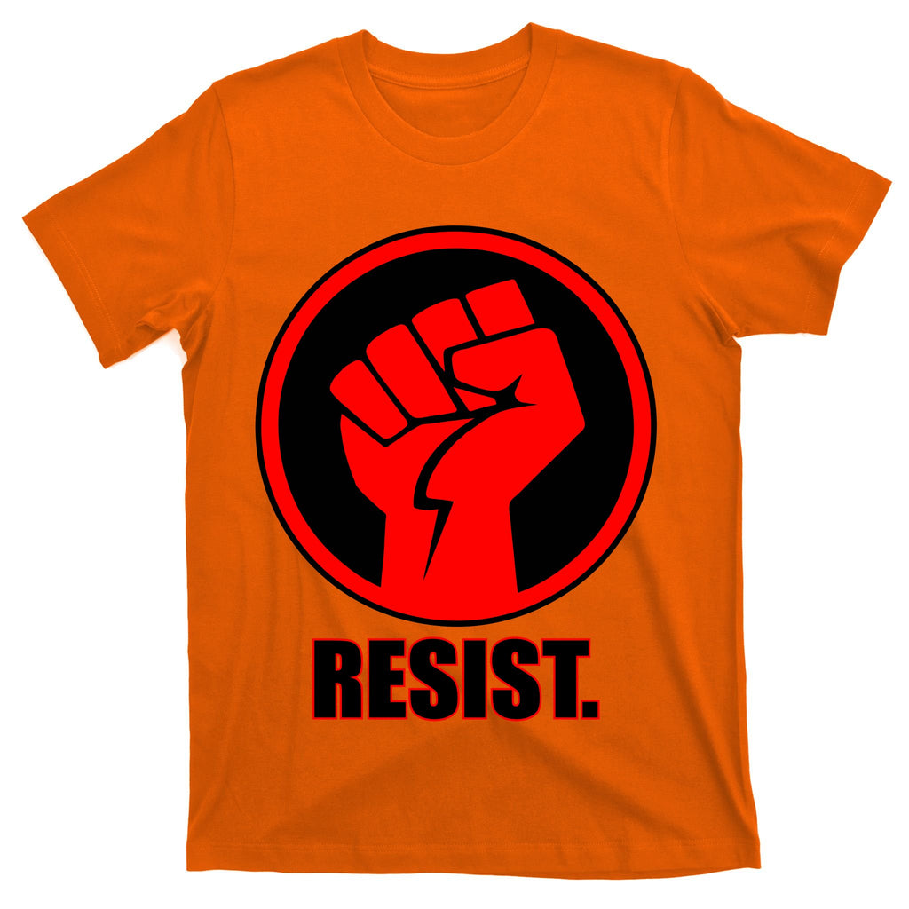 Resist Fist Circle Crest Resistance Anti Trump T-Shirt