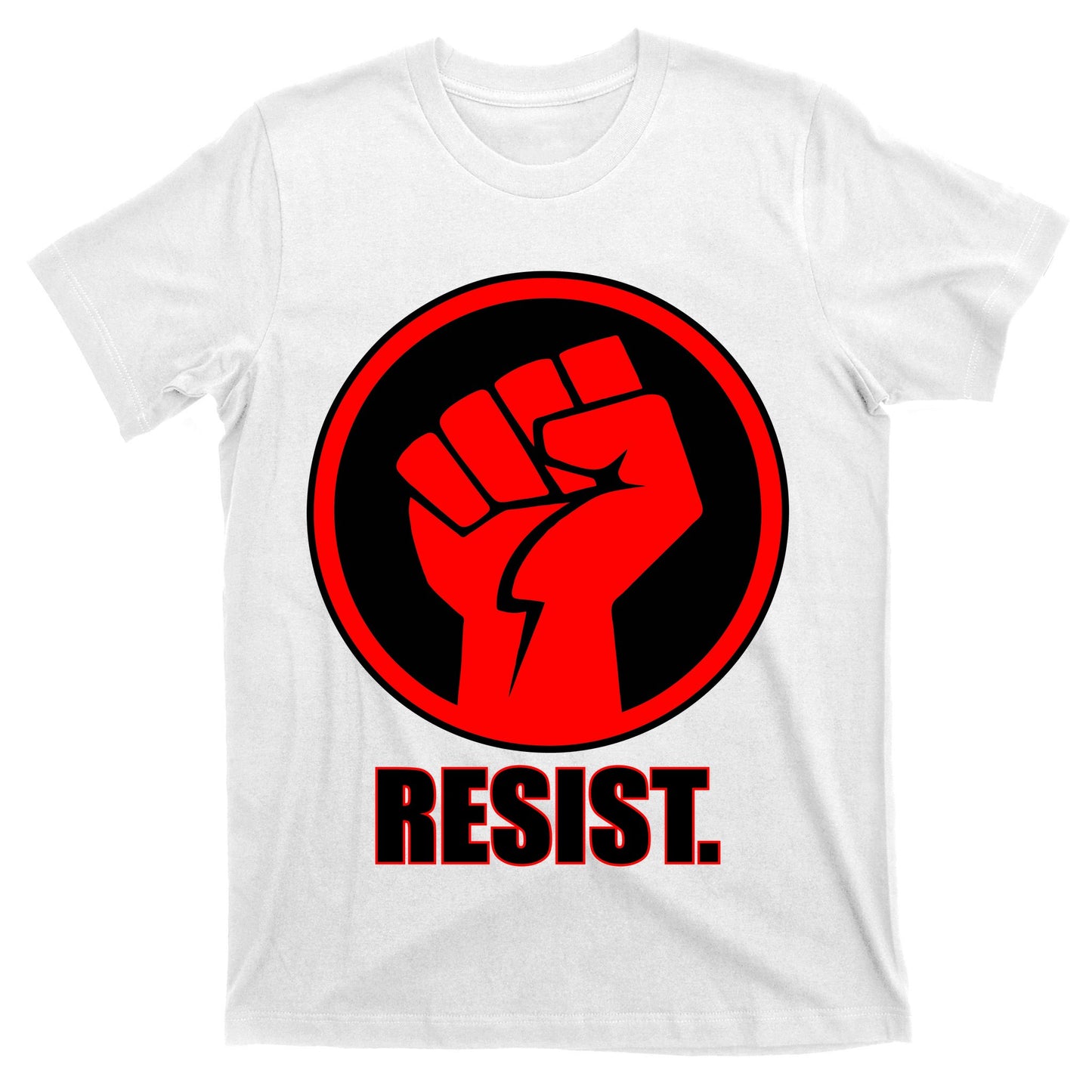Resist Fist Circle Crest Resistance Anti Trump T-Shirt