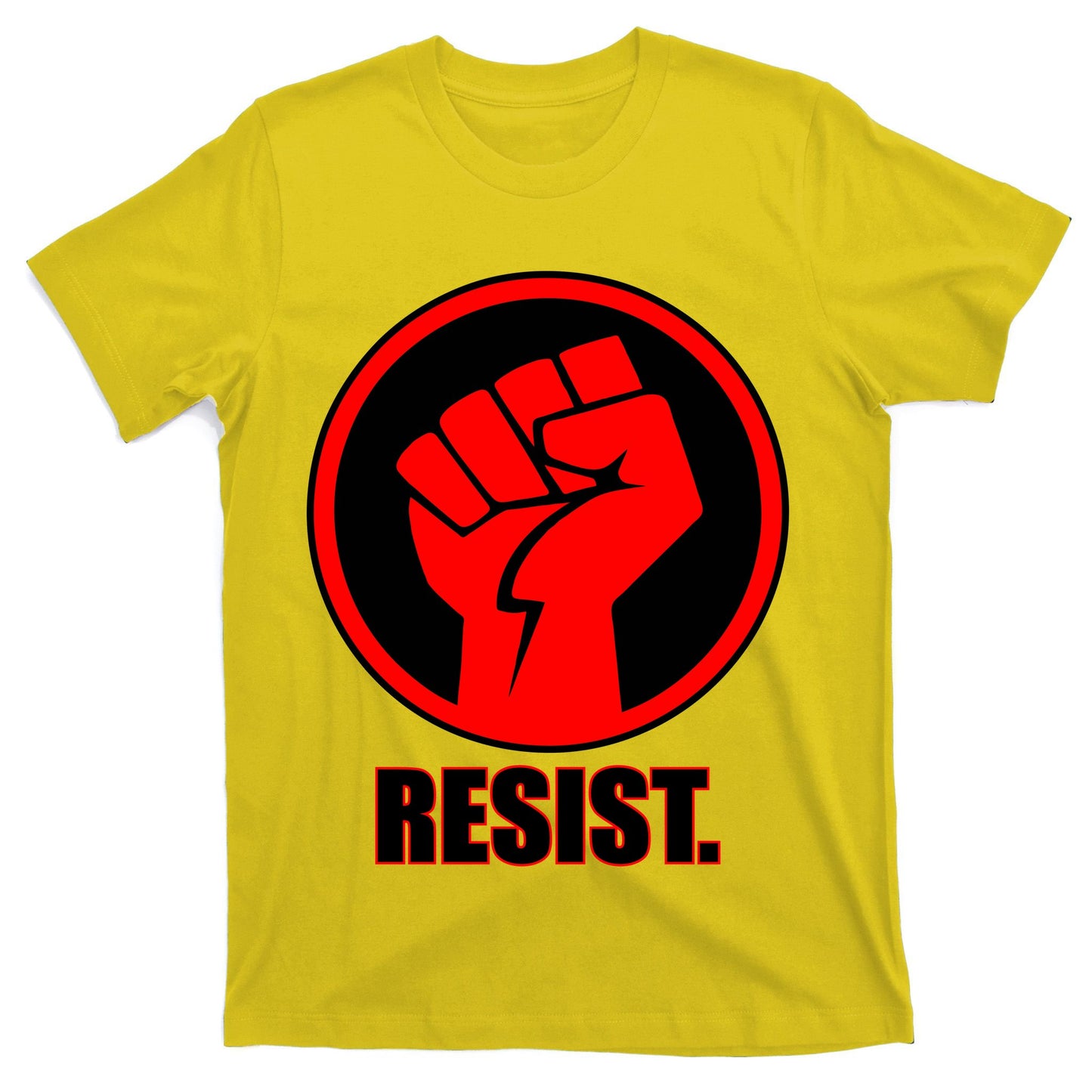 Resist Fist Circle Crest Resistance Anti Trump T-Shirt