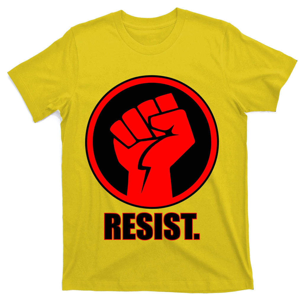 Resist Fist Circle Crest Resistance Anti Trump T-Shirt