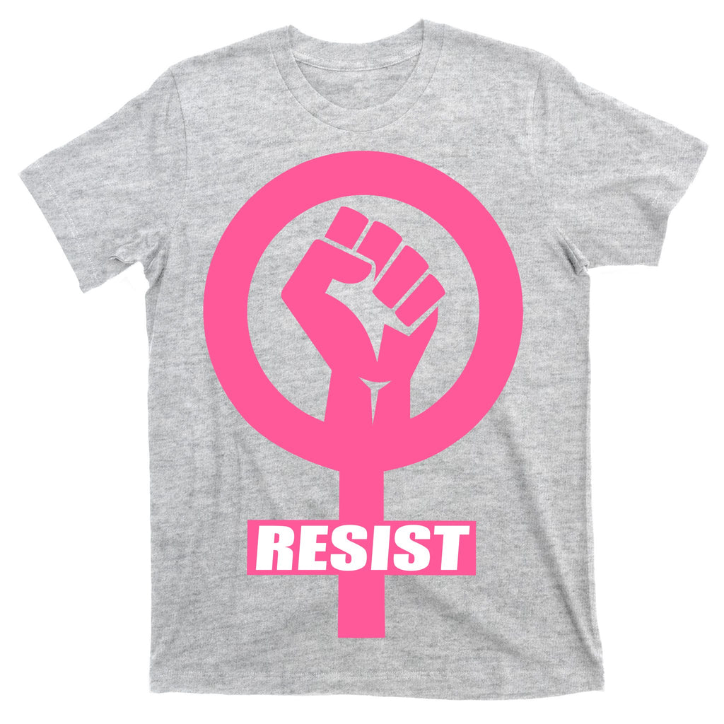 Resist Fist Women's Rights Logo Anti Trump Protest T-Shirt