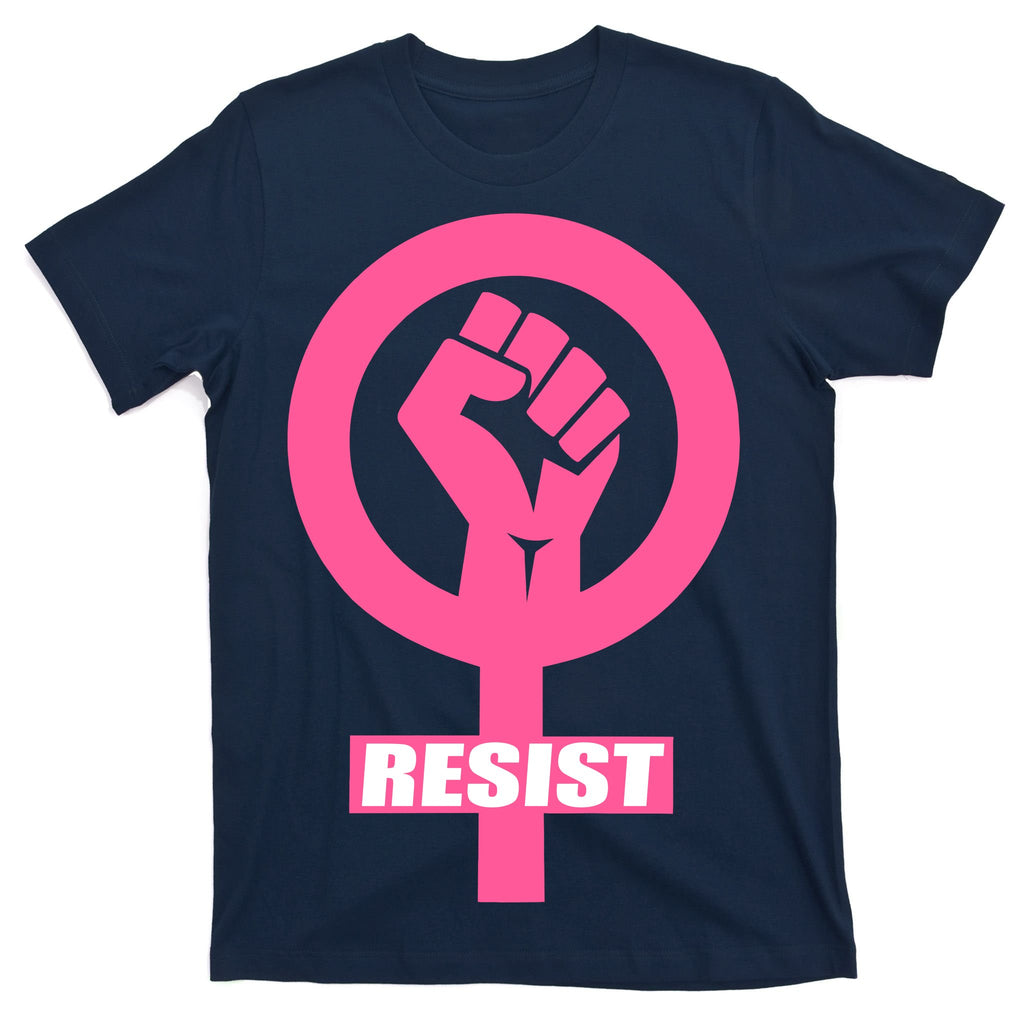 Resist Fist Women's Rights Logo Anti Trump Protest T-Shirt