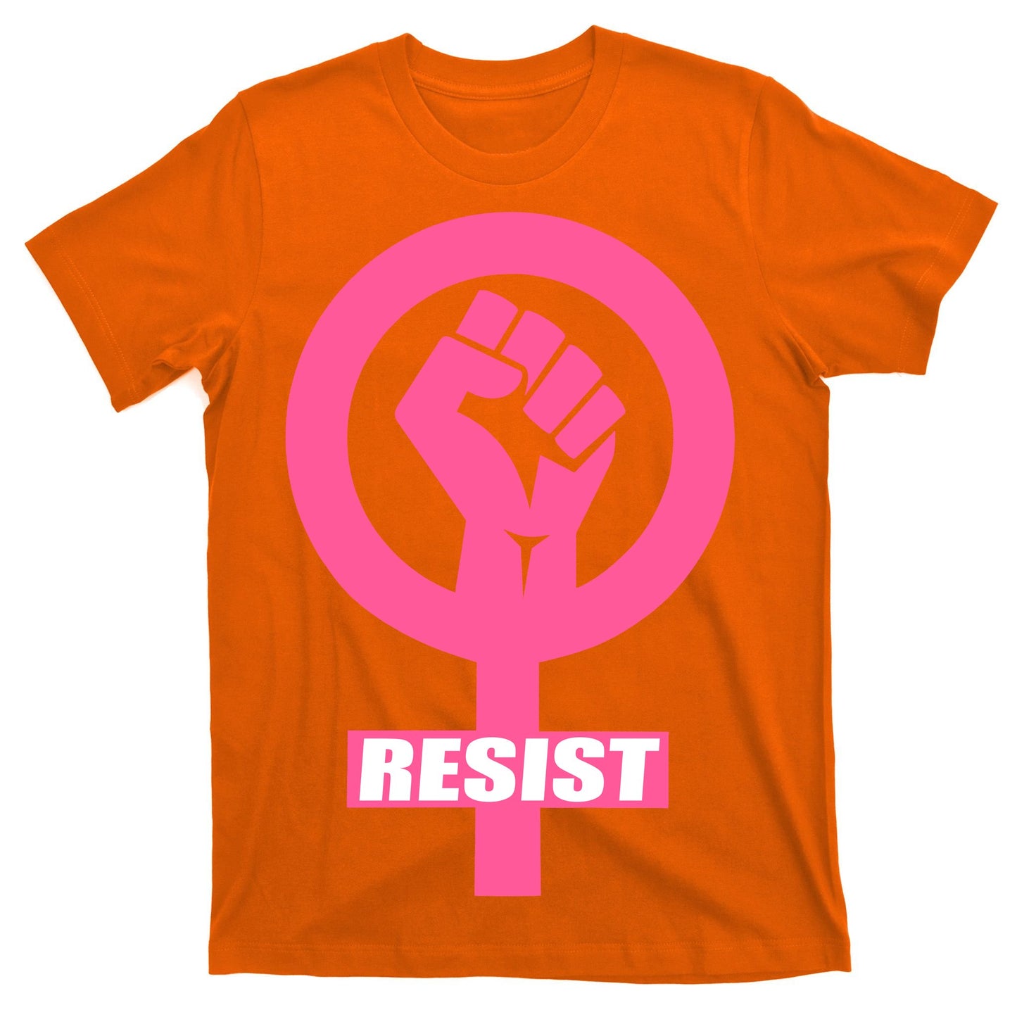 Resist Fist Women's Rights Logo Anti Trump Protest T-Shirt