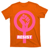 Resist Fist Women's Rights Logo Anti Trump Protest T-Shirt