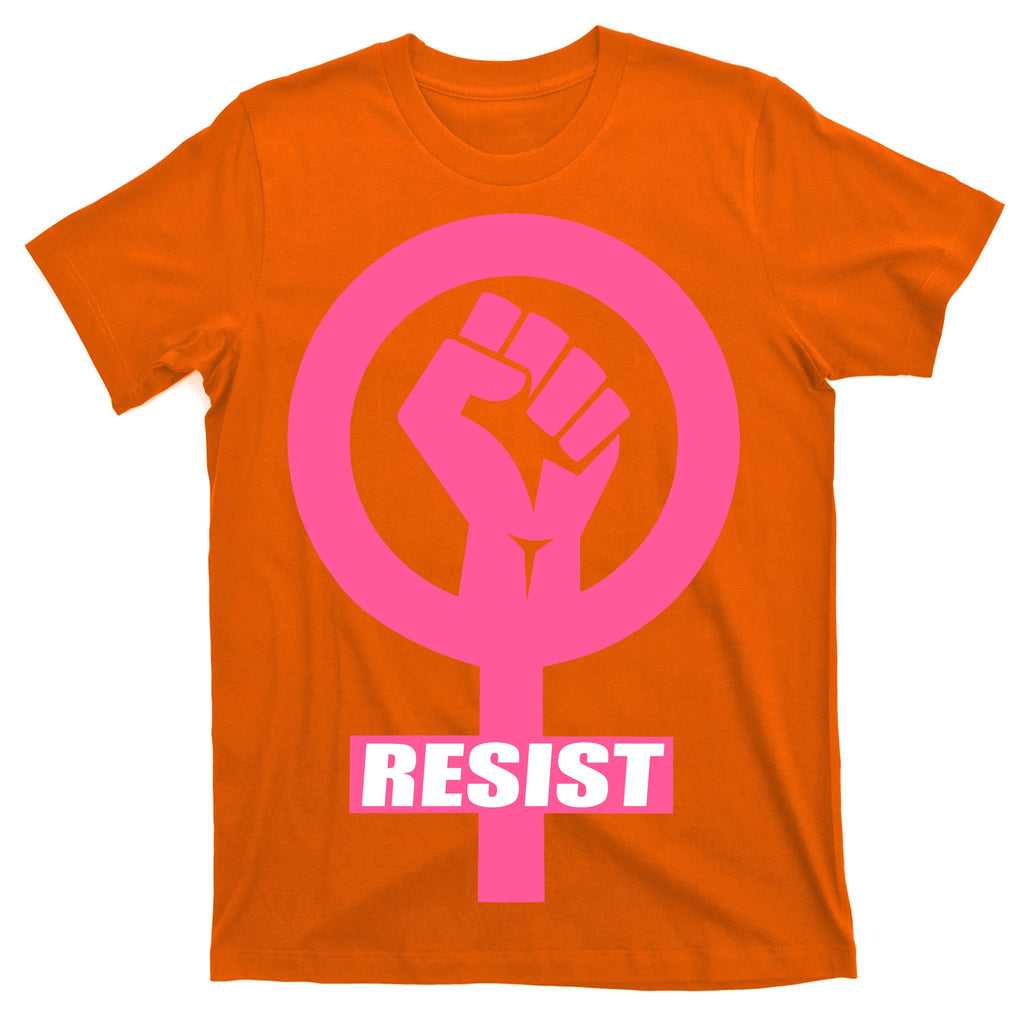 Resist Fist Women's Rights Logo Anti Trump Protest T-Shirt
