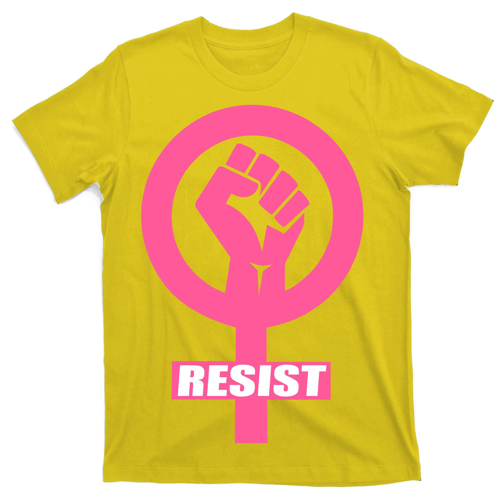 Resist Fist Women's Rights Logo Anti Trump Protest T-Shirt