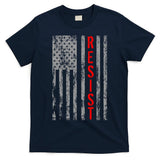 Resist Retro USA Flag The Resistance Anti Trump T-Shirt