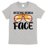 Resting Beach Face Summer Shades T-Shirt