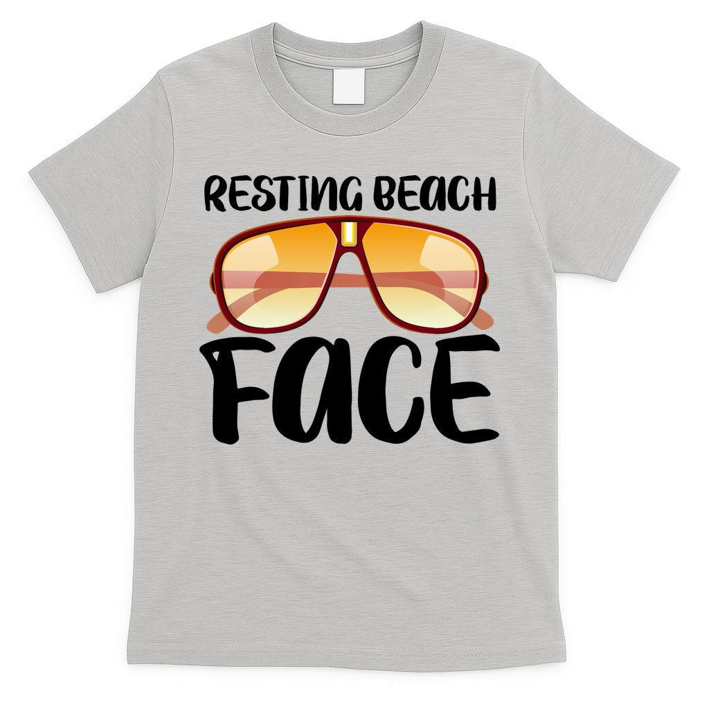 Resting Beach Face Summer Shades T-Shirt