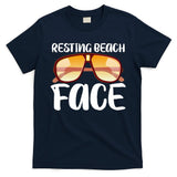 Resting Beach Face Summer Shades T-Shirt